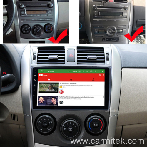 Octa core android car playr for Corolla